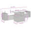  Garden Sofa Set Dark Grey, Grey PE Rattan 5 Piece-637419938