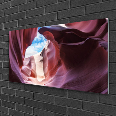 Art Rock River Bed 1 Piece Wall Art on Glass