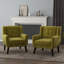 Fauteuil capitonné de 27,5 po de largeur avec pieds en bois massif Stephanny-51603670