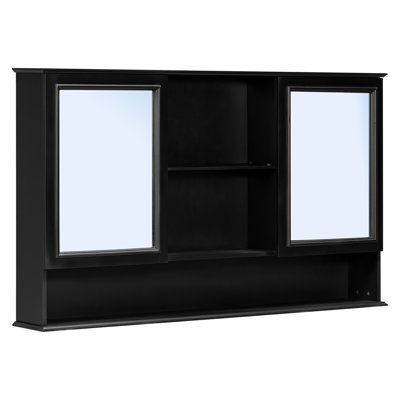 Large Medicine Cabinets With Storage, Mdf Wood Modern Wall Mount For Home