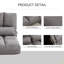 Canapé convertible, canapé-lit pliant, chaise longue d'invité avec 2 coussins, dossier et appui-tête réglables-1473059098-1473059101