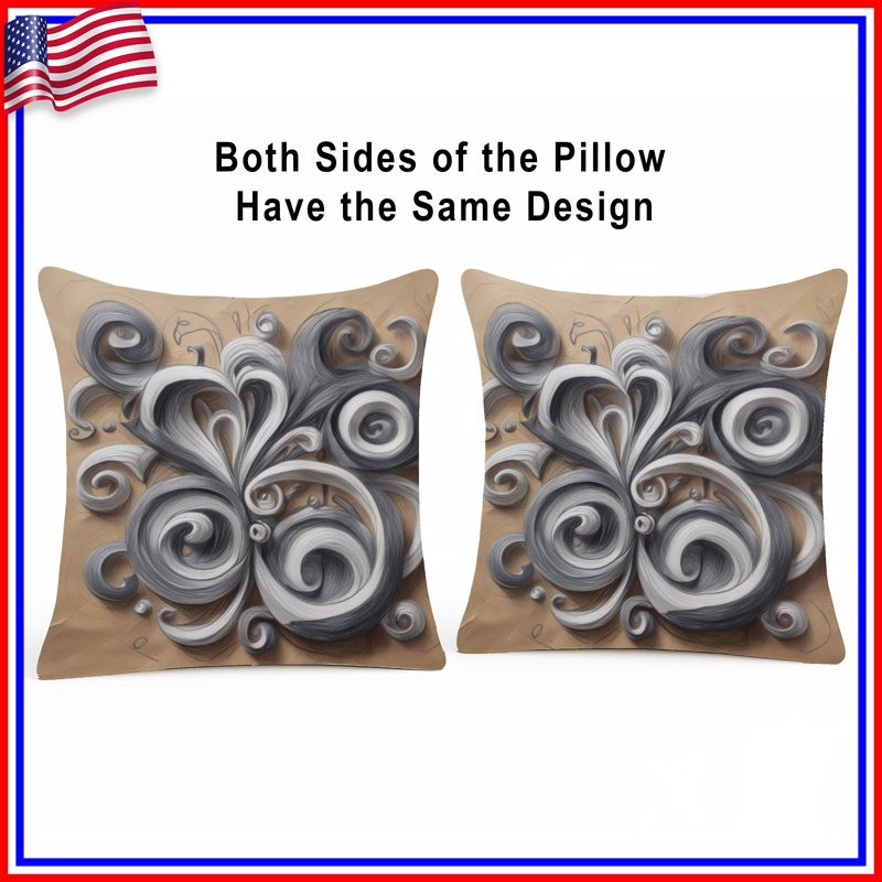 Coussins Swirling, 20 po x 20 po