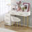 Makeup Vanity Desk Set With 5 Drawers And Chair-2047922903