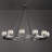 48" Dimmable Round Glass Shade Chandelier-111203649