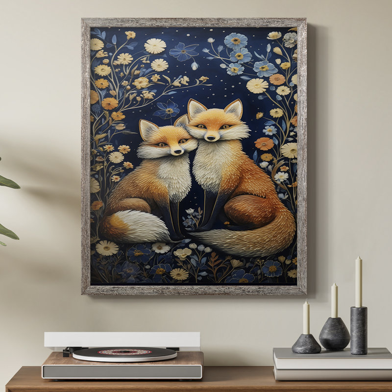 ANIMALS Series CDLxxix, reproduction encadrée - bois massif, H 11 po x l 9 po