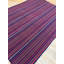 Tapis carré décoratif turc Kilim vintage en laine tissée à plat, motif géométrique des années 1950, 152 x 152 cm.
