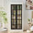 71.2" Freestanding Farmhouse Style Display Cabinets-147267136