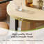 Table de bar ronde en bois clair