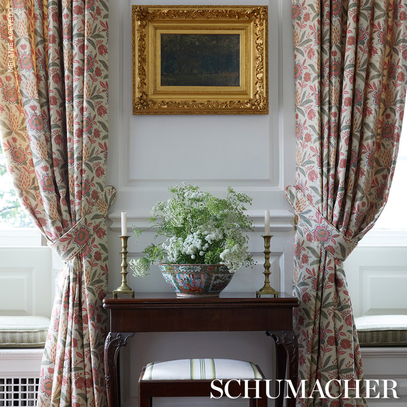 Lafayette Botanical Fabric, Rosso Antico