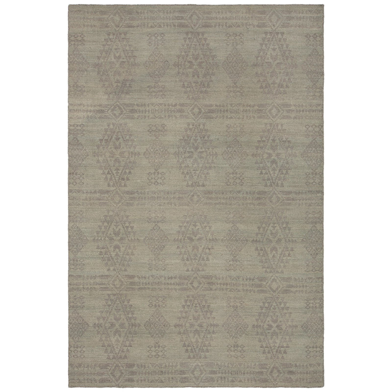 Tapis brun / beige Stillmore tissé à la main, Rectangle 5 pi x 7 pi 6 po