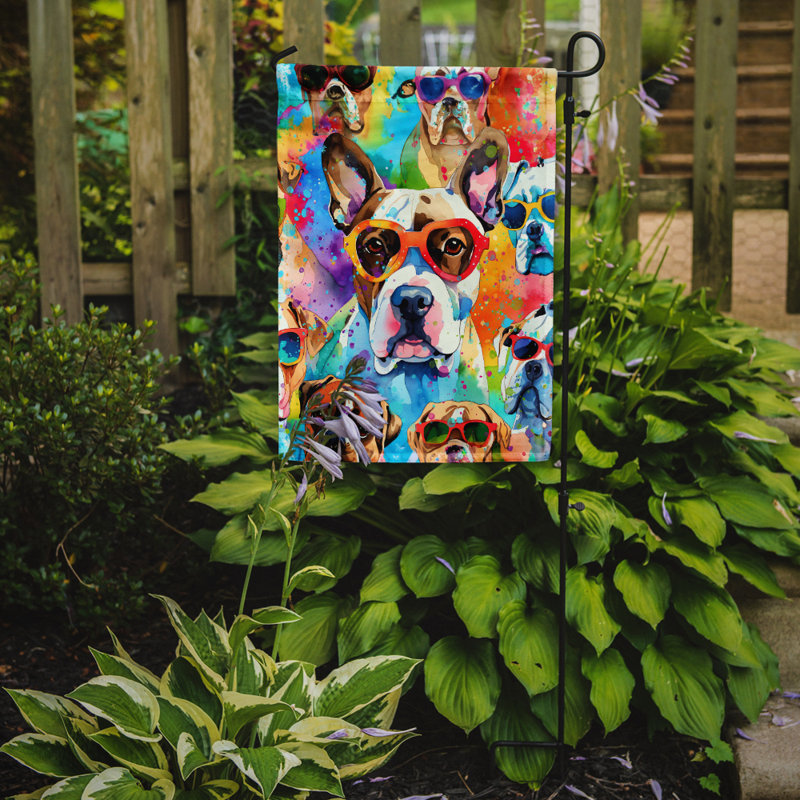 Drapeau de jardin Hippie Dawg, Boxer