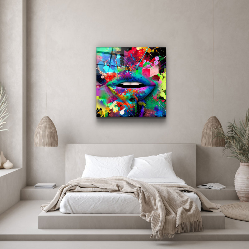 Superbe peinture décorative en verre trempé de 19,7 po x 19,7 po | 100% verre trempé, épaisseur: 0,16 pouce | Impression UV pour des couleurs éclatantes | Parfait pour la décoration intérieure, le salon ou le bureau