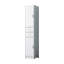 Armoire de rangement moderne moderne H 70 po avec tablettes réglables, 2 portes et 2 tiroirs