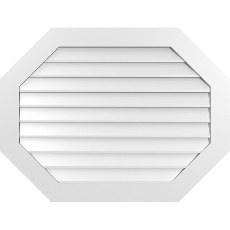 Évent horizontal gondole allongé en surface octogonal Signature, H 32 po x l 42 po x P 1 po