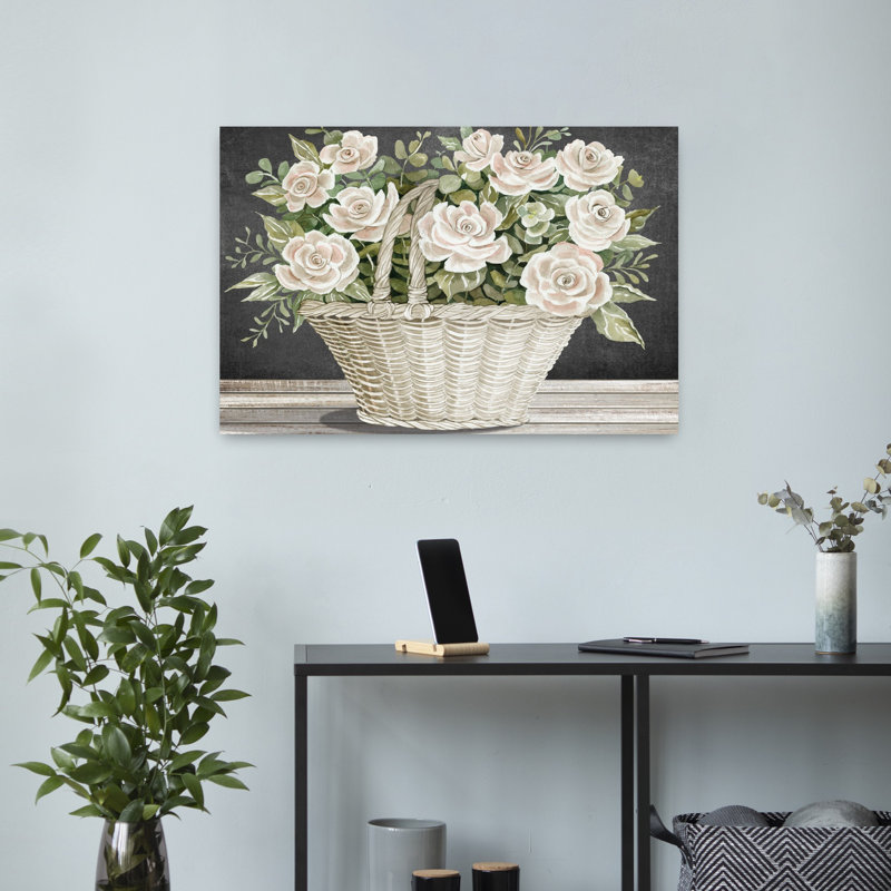 Fleurs éternelles I, art floral, H 16 po x l 24 po