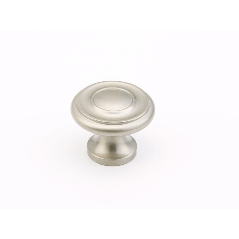 Traditional Round Knob, Polished Nickel