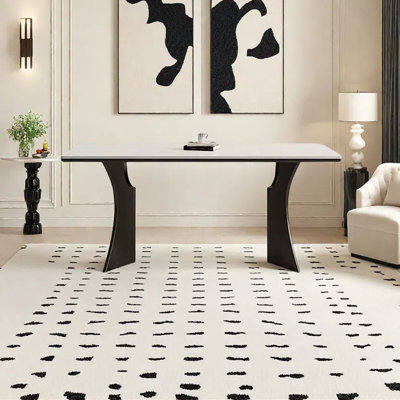 Rectangular dining table in French style