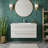Silhouette 36" Single Sink Bathroom Vanity with Cultured Marble Top-1661350456