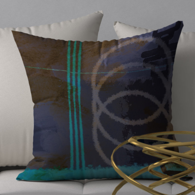 Housse de coussin décorative carrée naturelle sensationnelle et insert, 20 po x 20 po