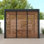 111 Panneau décoratif en grain de bois pour accessoire de pergola Takasho