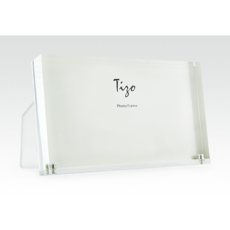 1" Thick Lucite Frame W/Lucit Easel Back - 7X5 Clear