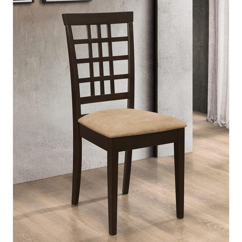Ensemble de 2 chaises de salle à manger à dossier en treillis