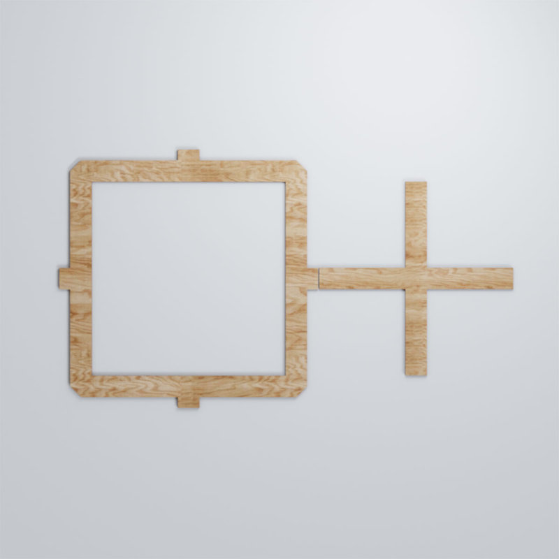 Panneaux muraux Carlisle, Chêne rouge, H 7 3/8 po x l 12 7/8 po x P 1/4 po
