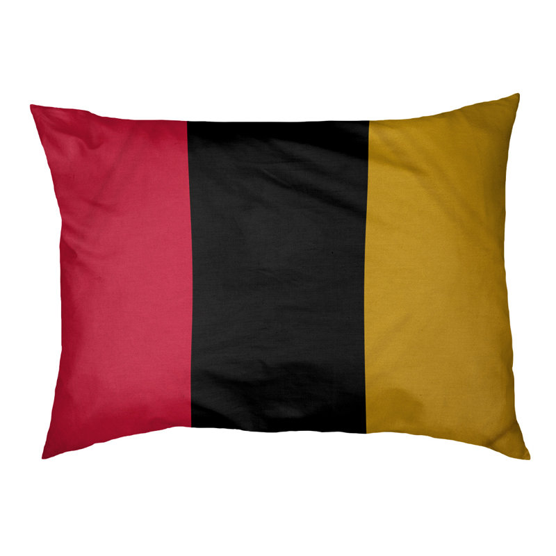 Coussin pour chien hockey Las Vegas, Petit (l 28 po x P 18 po x H 9,5 po), Rouge/noir/or