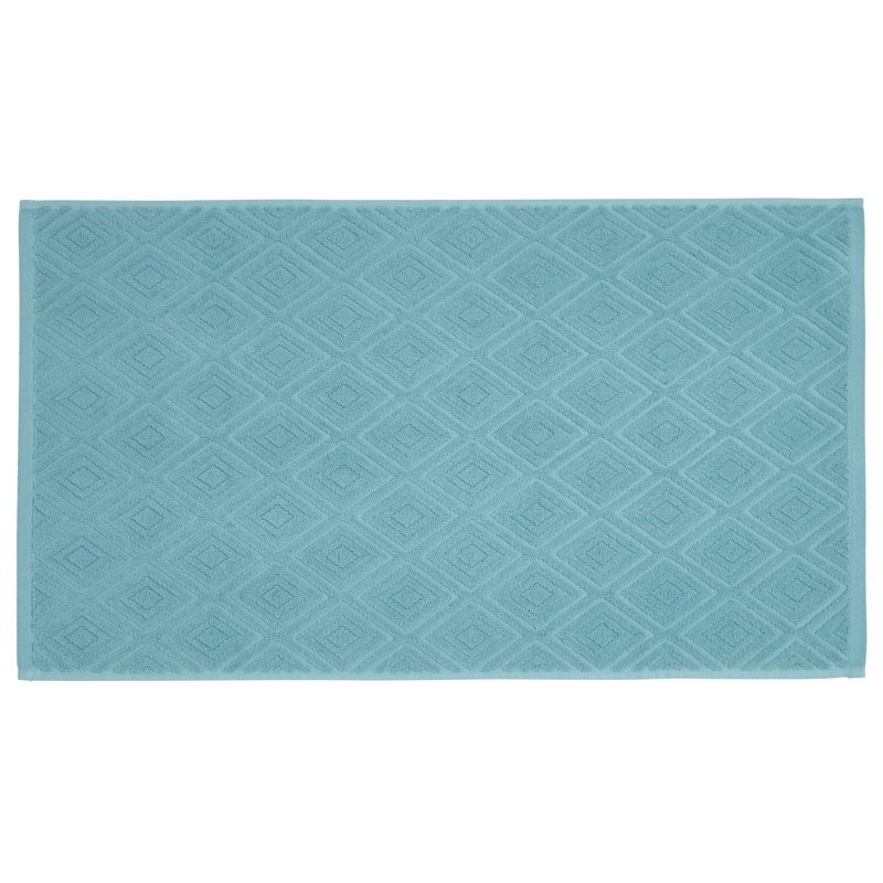 Diamond Sculpture Hand Towel Single, Teal