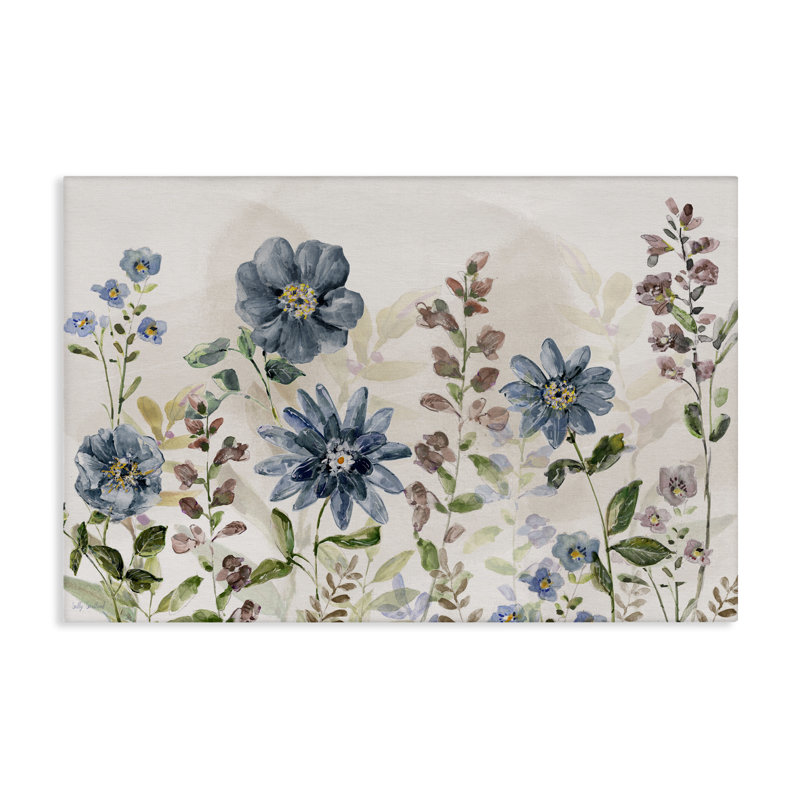 «Wild Cottage Daisies & Ferns», art mural par Sally Swatland, H 24 po x l 36 po