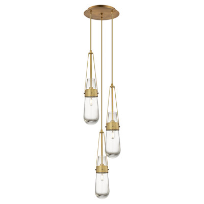 Luminaire suspendu grappe à 3 lumières Kimbolton