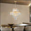 Lustre en cristal de luxe à 4 niveaux de 20 po, luminaire suspendu à cadre doré 12 lumières, éclairage de plafond élégant pour le salon, la salle à manger, la chambre à coucher (sans ampoules)