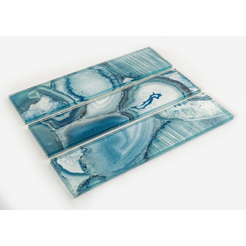 Mur de douche, dosseret de cuisine et carrelage mural 3 po x 12 po Myst, Lac