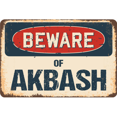 Annamaria «Beware Of Akbash», panneau rustique