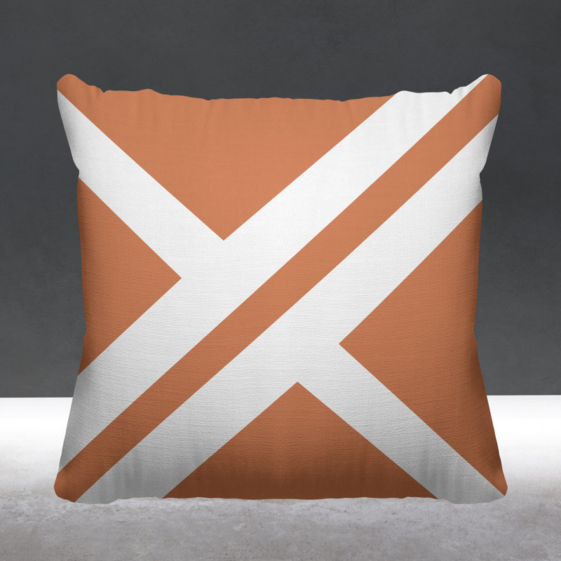 Coussin intérieur / extérieur Timber, L 15 po x H 15 po, Rouge