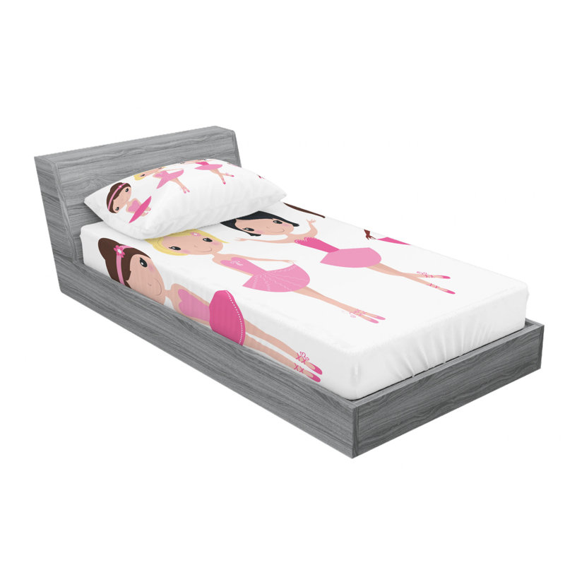 Microfiber Sheet Set, Twin Sheet Set with Fitted Sheet