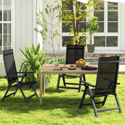 Camalla Mesh Patio Folding Chair Folding Chair