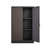 Adjustable Height Dividers Folding Storage Locker With Locking Doors, Black Steel Cabinet For Home Office, Garage, Exquisite Locks Metal Filing Locks, Dividers, Black, Easy Assembly, Spring Loaded-120267534