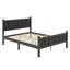 Base de lit à panneau plat simple de style campagnard avec tête et pied de lit intégrés-2136360980-2136360971