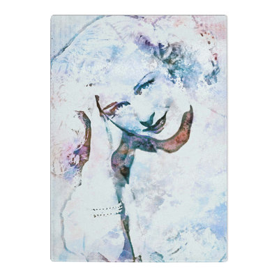 Glass Ginger Rogers in Abstract Chopping Board