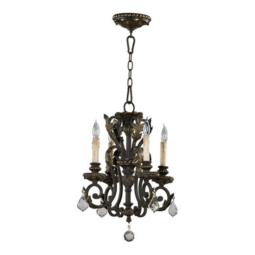 Lustre traditionnel / classique à 4 lumières de style bougie Araiz