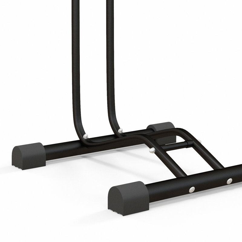 Bike Rack Vertical & Horizontal Bike Stand Black