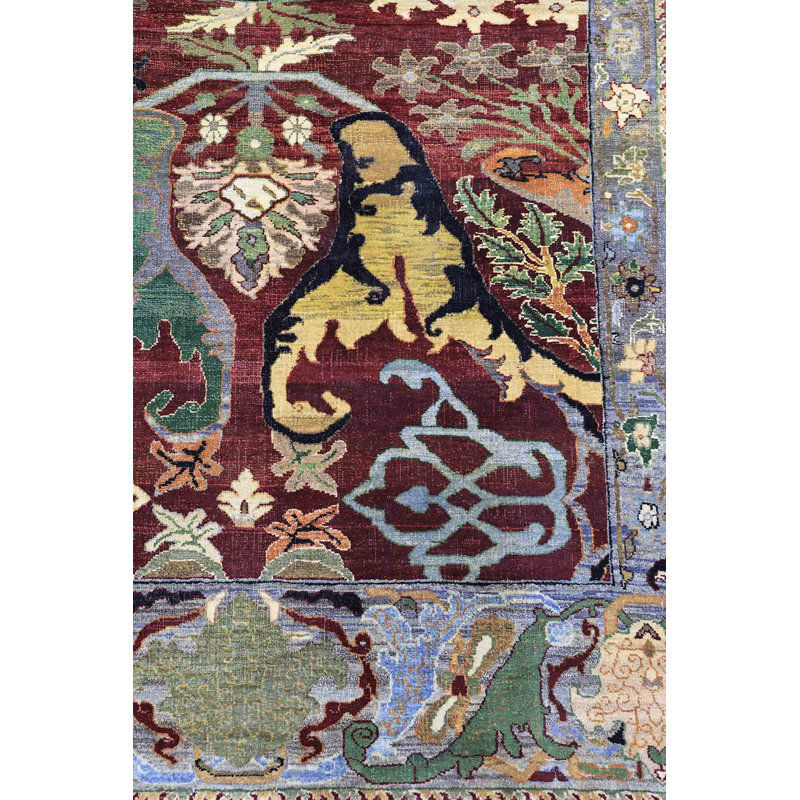Silk Treasures One-of-a-Kind Rectangle 4' 1" X 6' 4" Area Rug