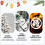 Arbre de Noël artificiel floqué pré-éclairé avec 300 lumières incandescentes blanc chaud, 1419 pointes, pin enneigé PE + PVC avec branches à mémoire de forme partielle, support en métal pliable pour les fêtes