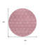 Tapis rond lavable 8 po