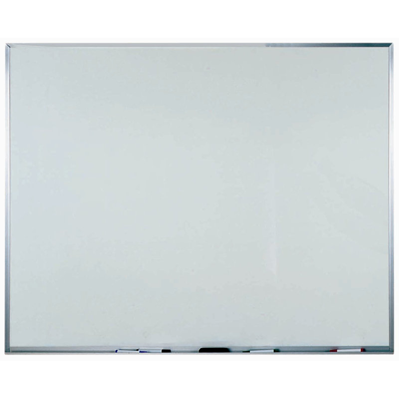 AARCO Melamine Wall Metal Markerboard, 4' H x 5' L
