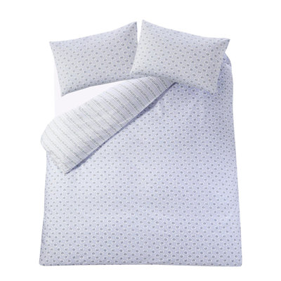 Cath Kidston Ticking Stripe Blue Duvet Cover Set King Bedding Set