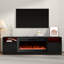 Meuble télé 70 po avec foyer électrique inclus, noir-108941962