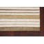 Tapis beige / brun noué à la main de conception unique 3 pi 11 po x 5 pi 10 po New Age
