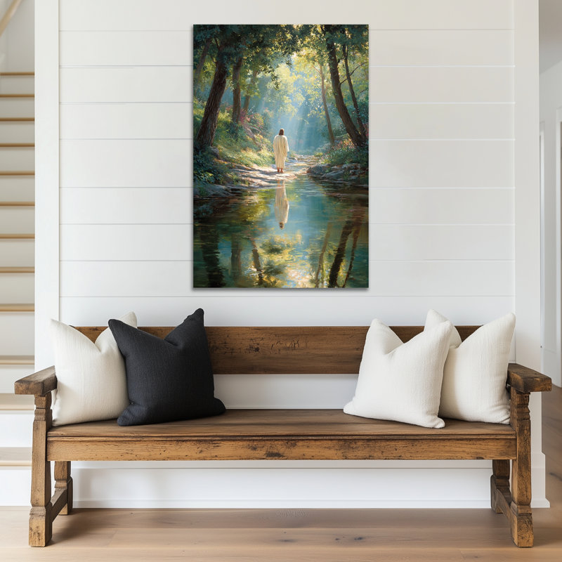  «Jesus Spring», art mural sur toile Jésus, H 36 po x l 24 po